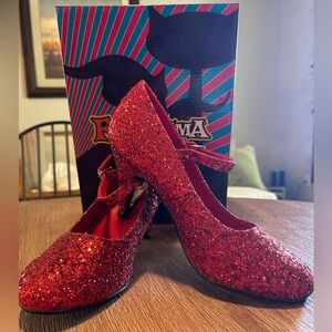 New w/ box Funtasma Glitter Red Heels